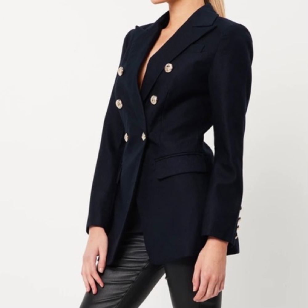 Mossman signature blazer with gold-tone hardware